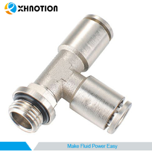 Push-to-Connect Fitting Male Run Tee Metal Fitting